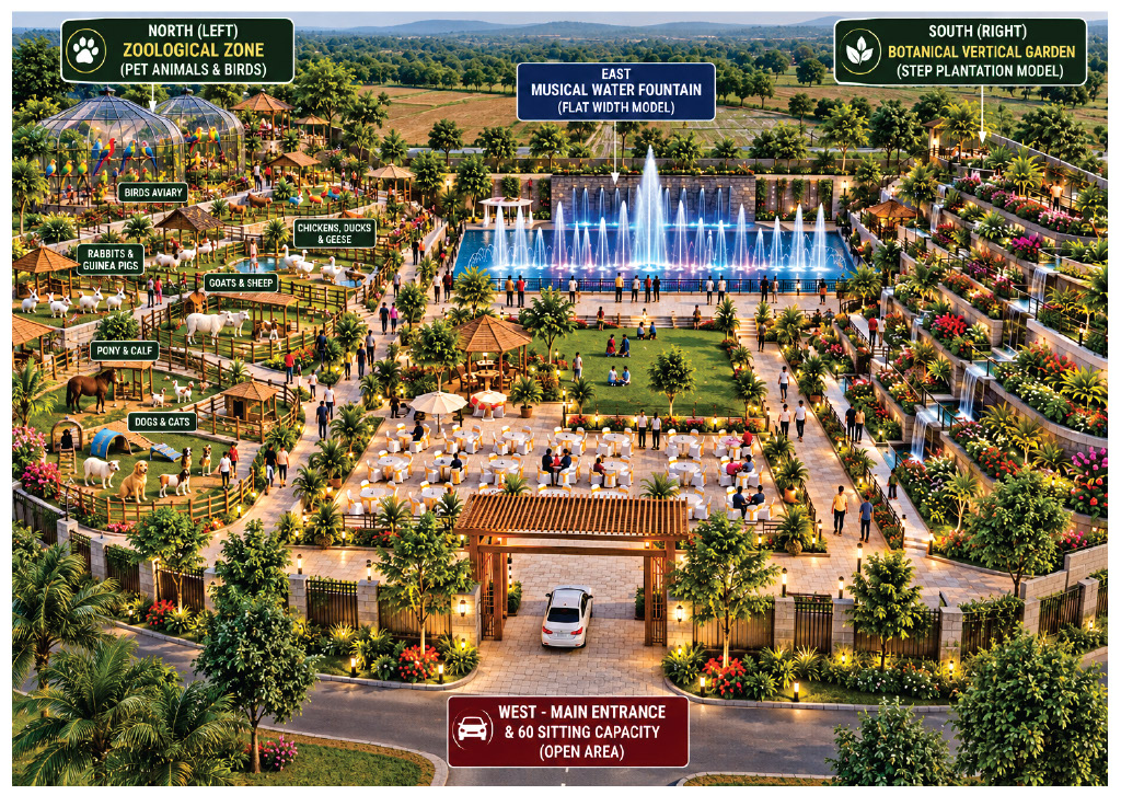 Zoological Zone, Musical Fountain & Botanical Garden